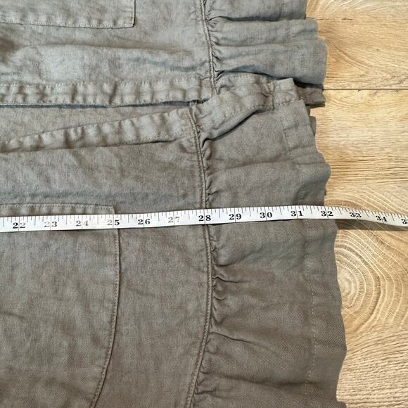 J. Jill Love Linen Open Front Ruffled Linen Duster Cardigan Jacket S Petite - Picture 11 of 11